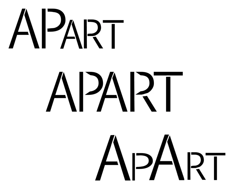ApArt σε stencil, μια δοκιμή.